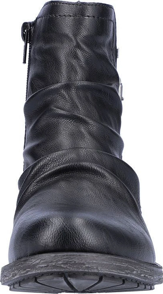 Black Ruched With Buckle