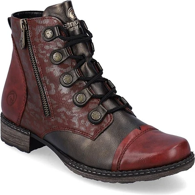 Brown Lace Up Fur Lined
