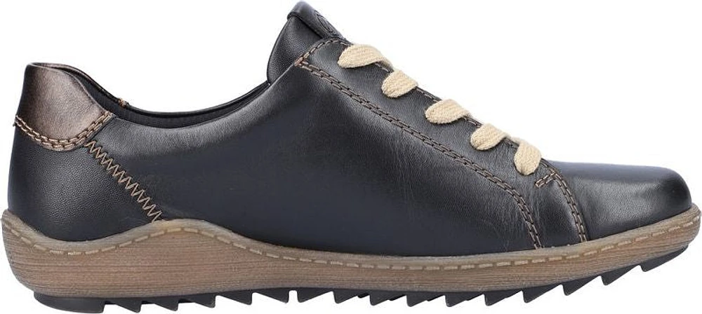 Black Lace Up With Side Zip