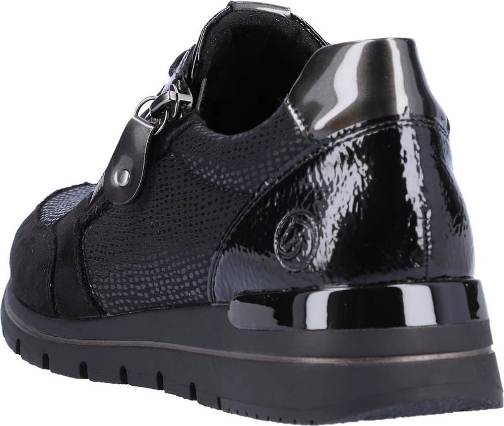 Black Lace Up With Zip