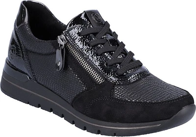 Black Lace Up With Zip