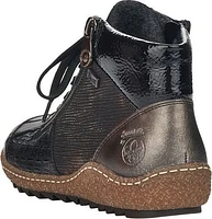 Black Lace Up Ankle Boot