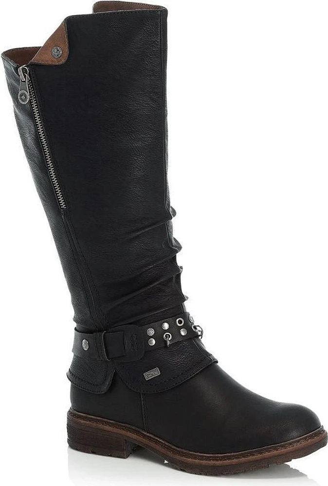 Black Tall Warm Lined Boot