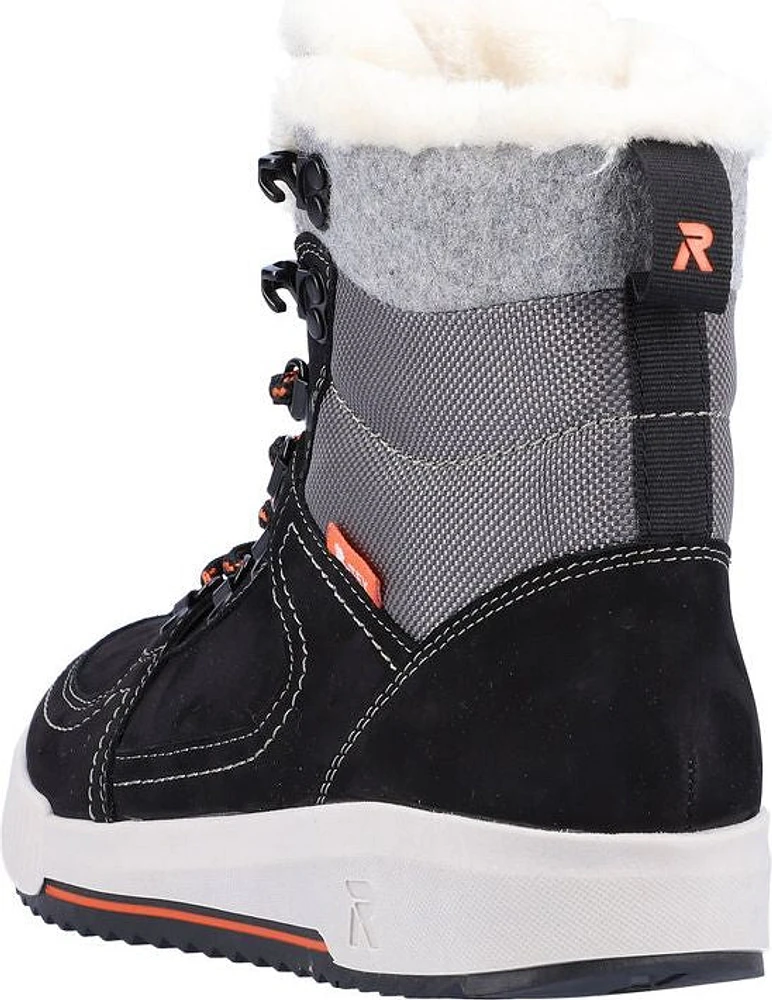 Black/Grey Warm Lined Boot