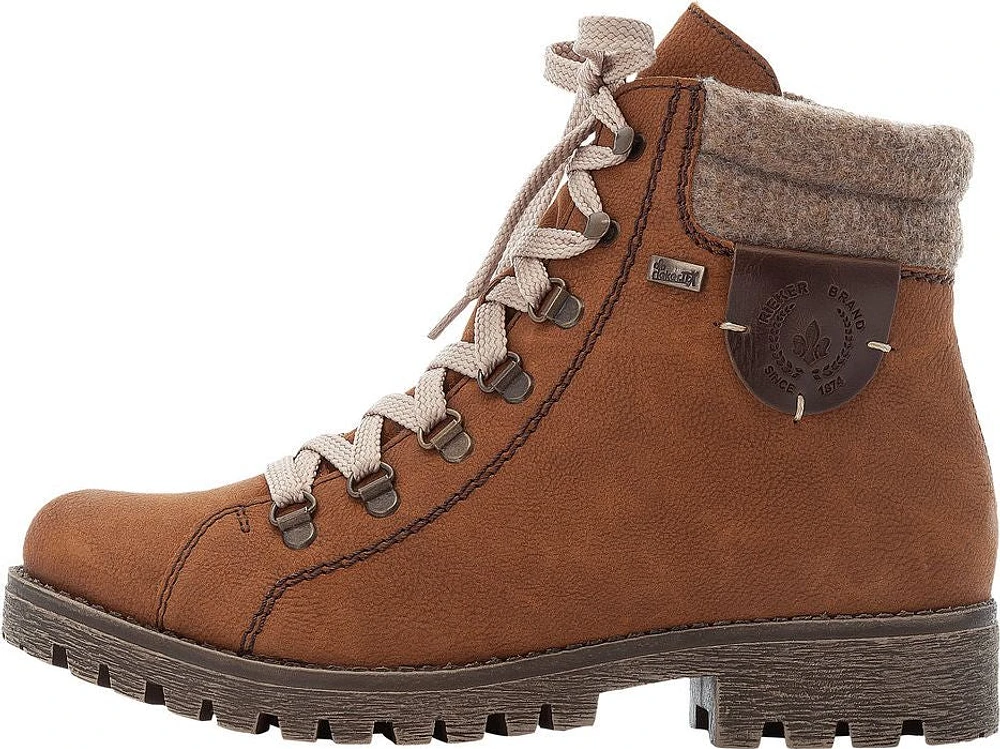 Cognac Lace Up Boot