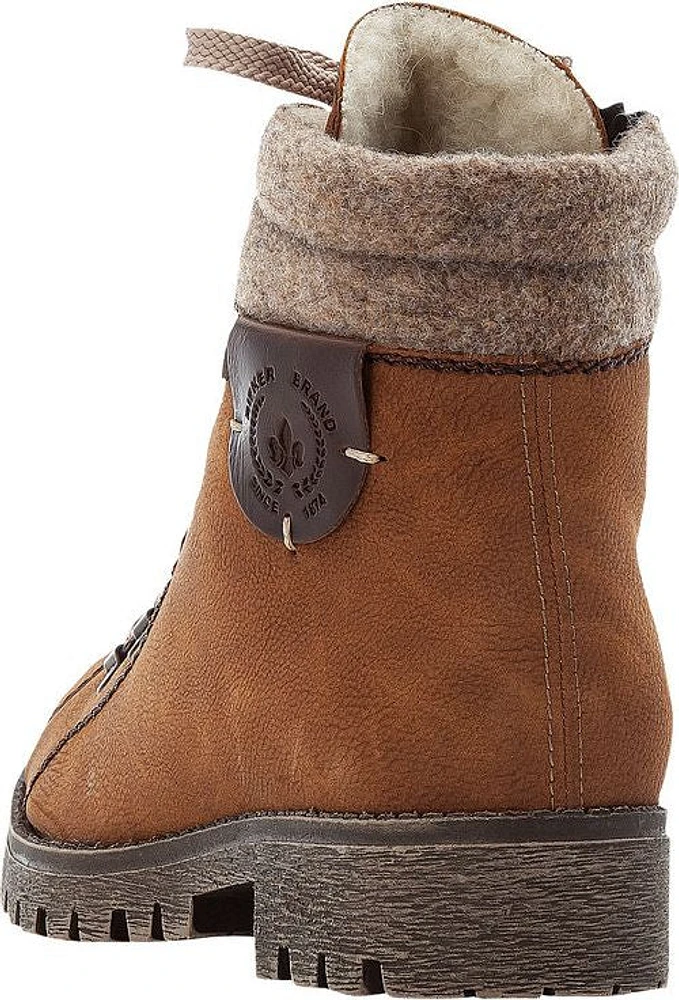 Cognac Lace Up Boot