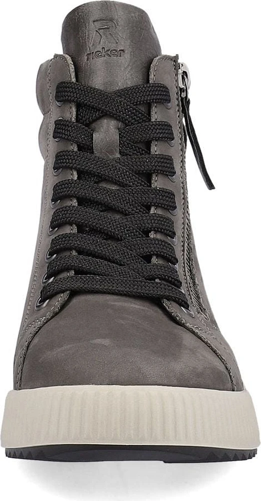 Grey Lace Up Boot