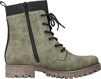 Grey Lace Up Boot