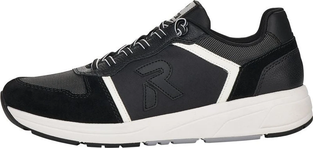 Black/Silver Lace Up