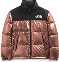 Teen Printed 1996 Retro Nuptse Jacket Dark Oak Metallic