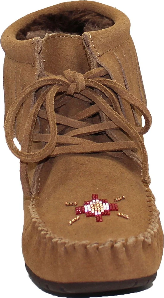 Short Laceup Oak Suede Boot