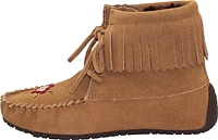 Short Laceup Oak Suede Boot