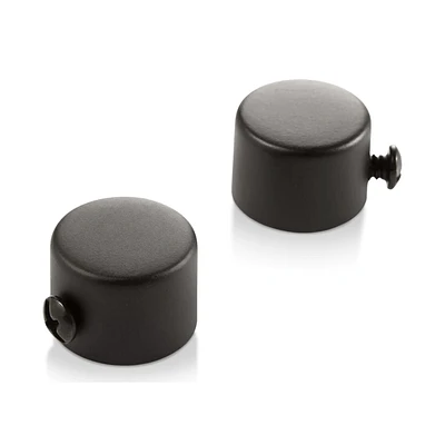 Black Pole End Caps