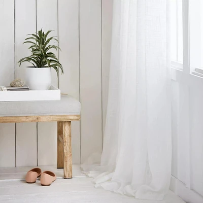White Darja Sheer Curtain