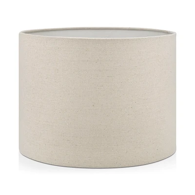 Beige Round Woven Lamp Shade
