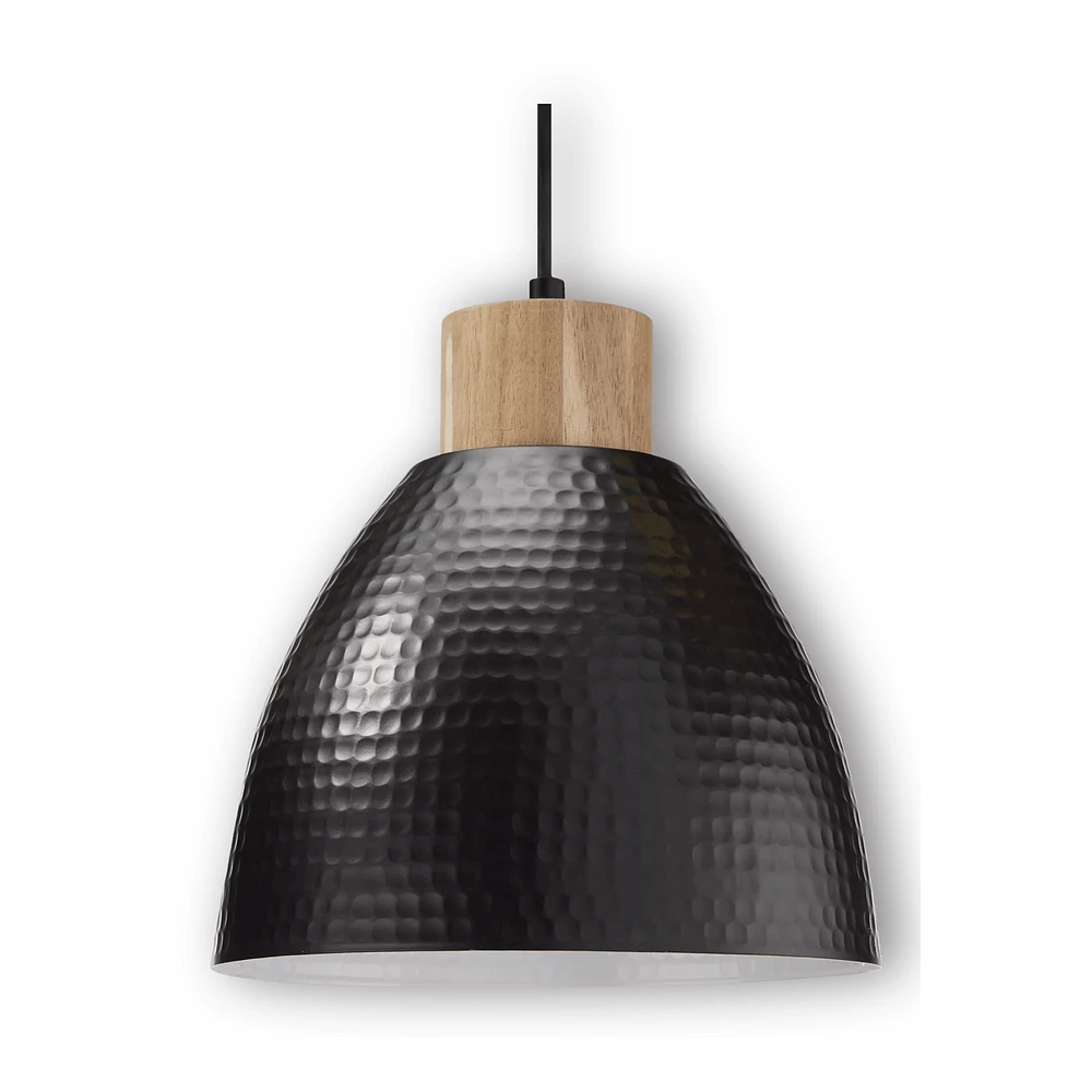 Metal and Wood Ceiling Lamp