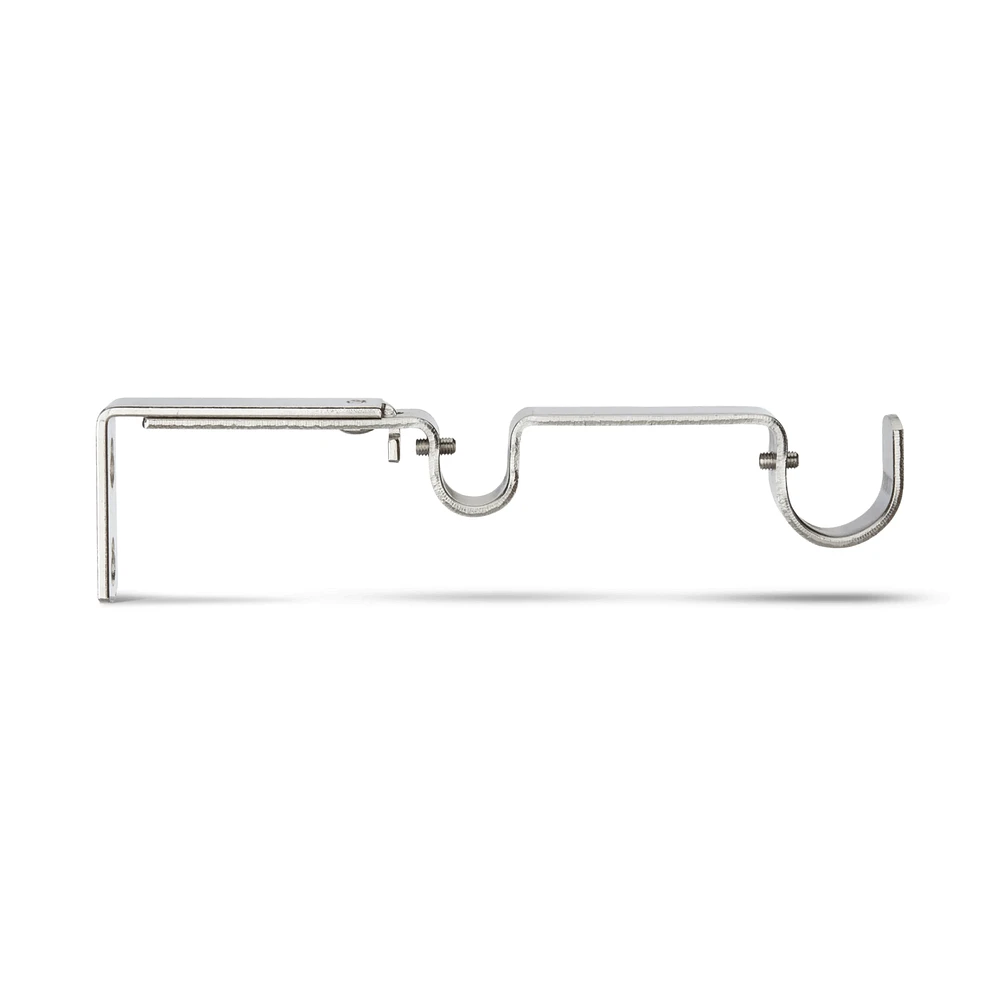 Brushed Nickel Double Brackets