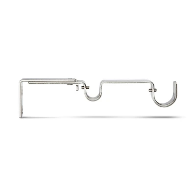 Brushed Nickel Double Brackets