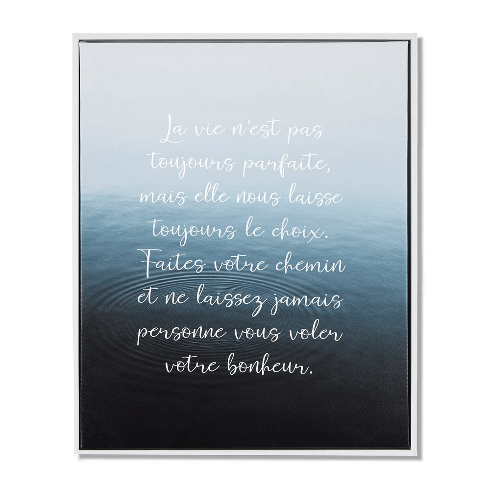 Faites votre chemin Printed Framed Art