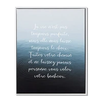 Faites votre chemin Printed Framed Art