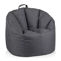 Dark Grey Canvas Bean Bag