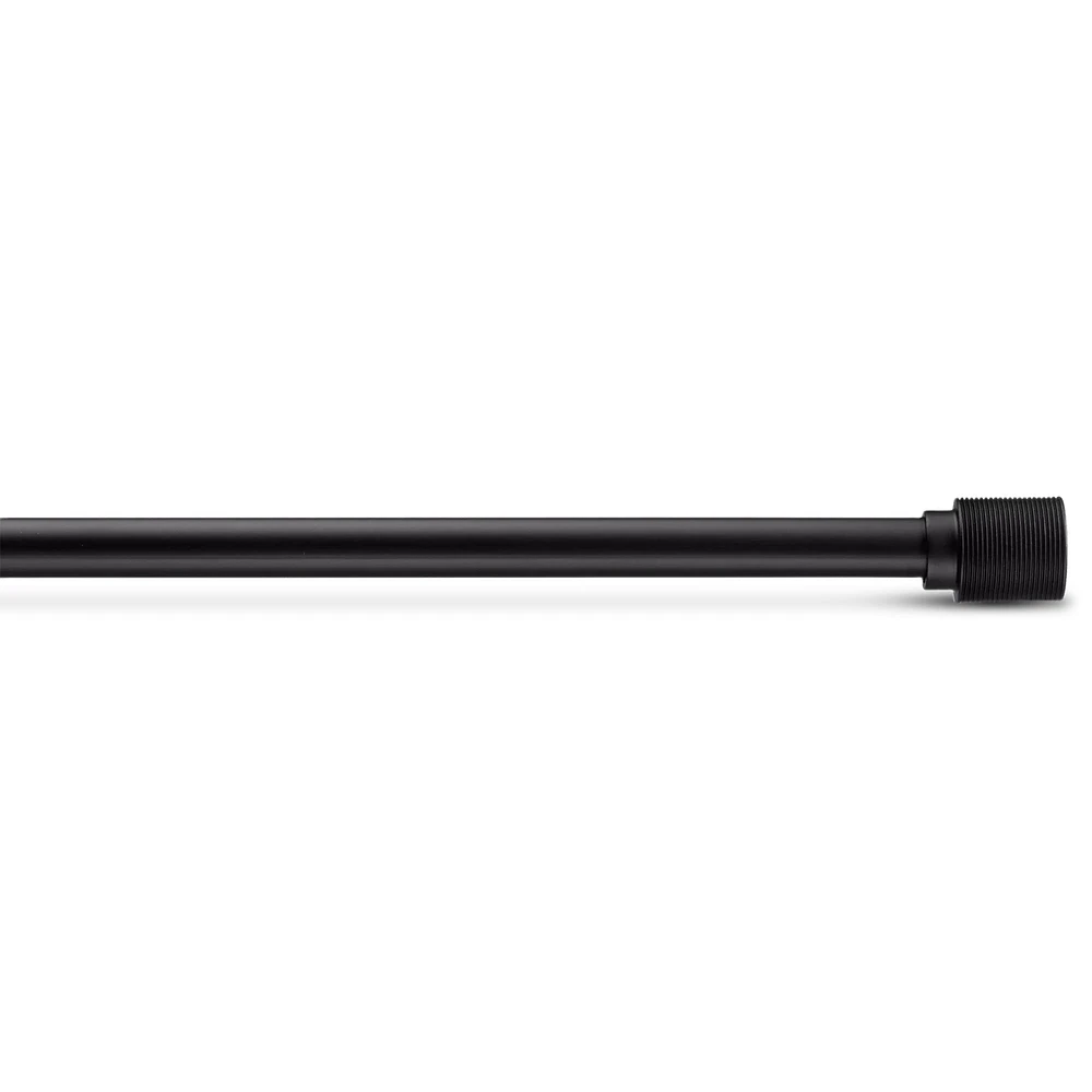 Black Chelsea Curtain Rod Set - Diameter 16/19 mm