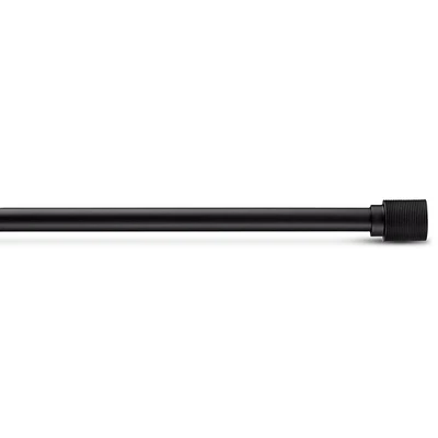 Black Chelsea Curtain Rod Set - Diameter 16/19 mm