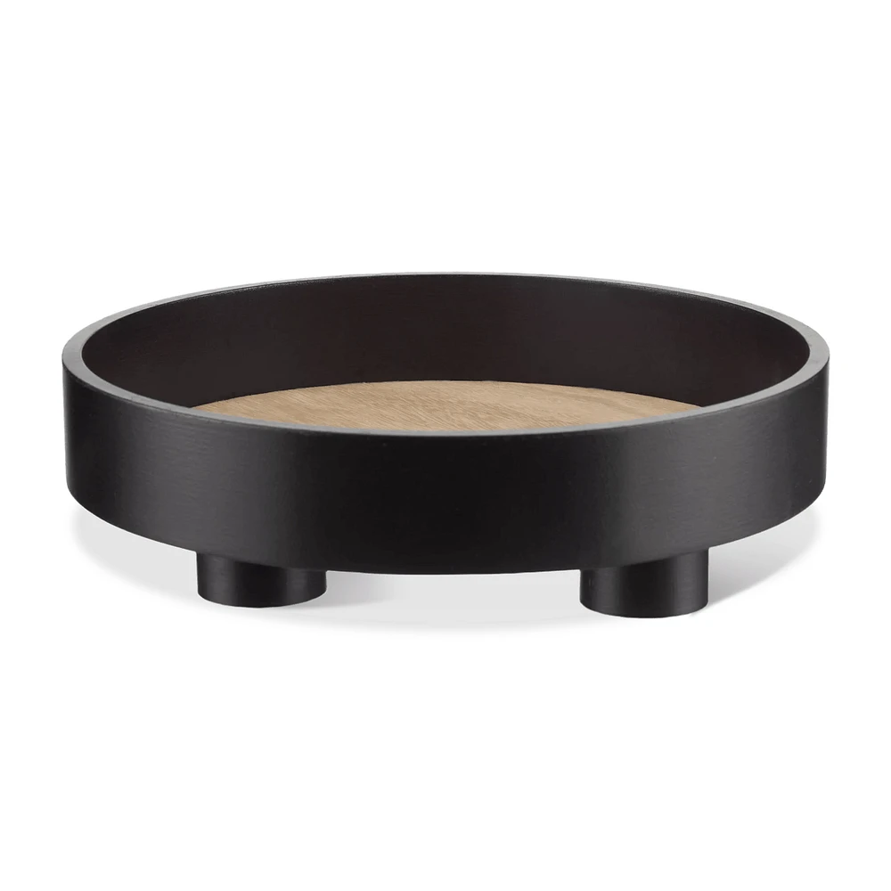Black Tray & Natural Tray On Stand