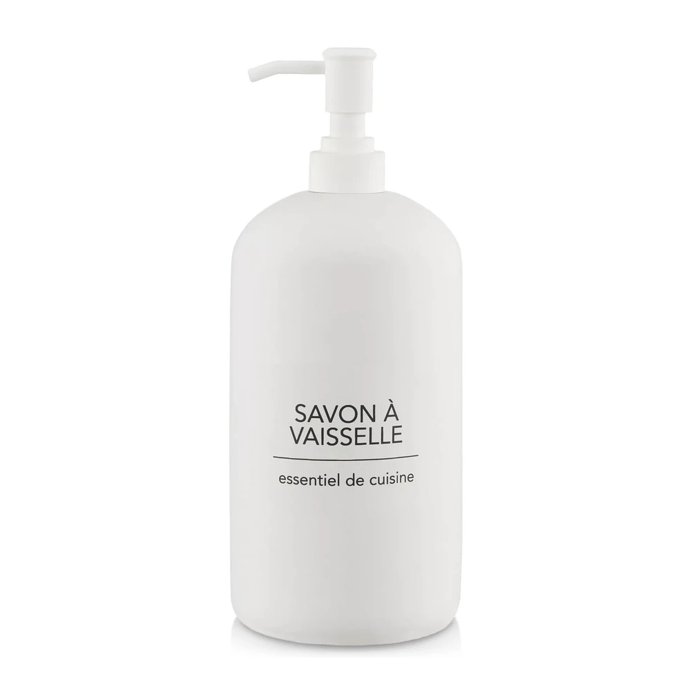 White Dish Soap Dispenser