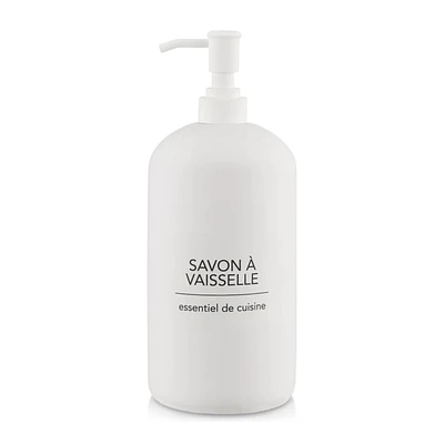 White Dish Soap Dispenser