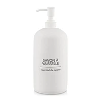 White Dish Soap Dispenser