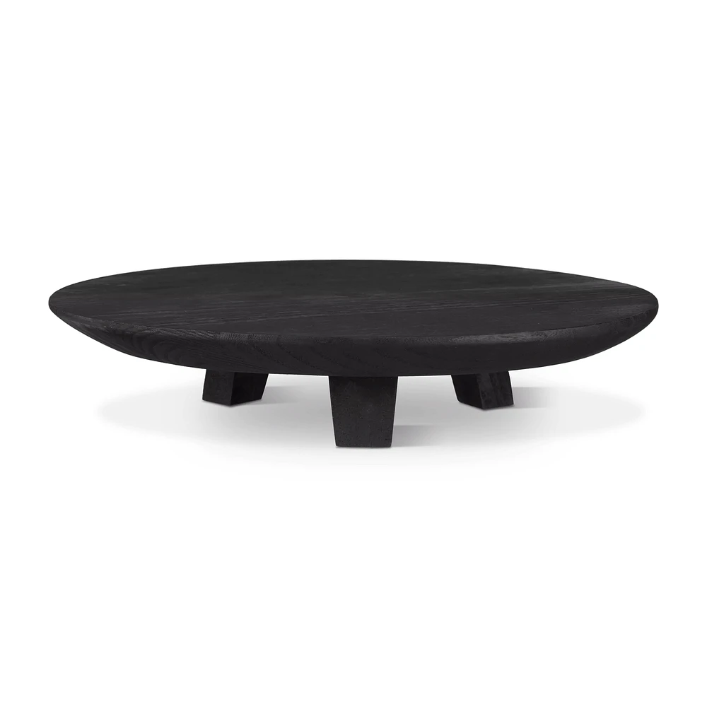 Black Wood Raised Tray
