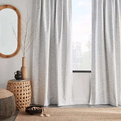 White Dayni Blackout Back-Tab Curtain