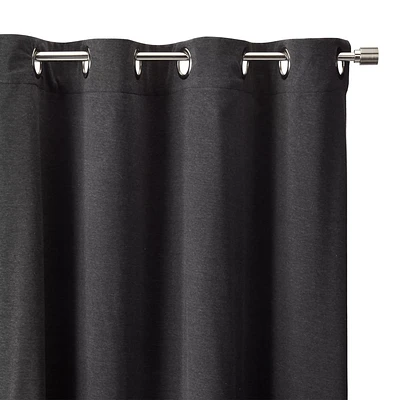 Charcoal Stanley Blackout Grommet Curtain