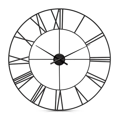 Black Metal Wall Clock