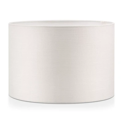 Off White Round Chita Fabric Lamp Shade