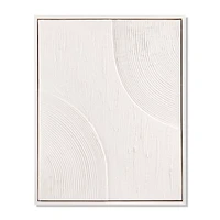 Abstract Tone-on-Tone Textured Framed Art