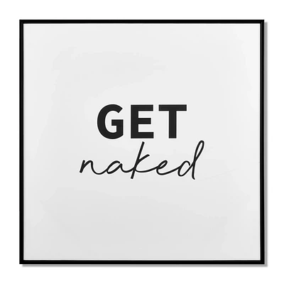 Get Naked Printed Canvas