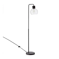 Metal and Glass Floor Lamp