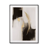 Gold Abstract Printed Framed Art