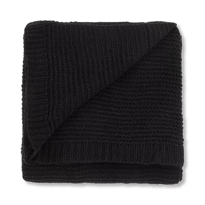 Black Lonny Woven Throw