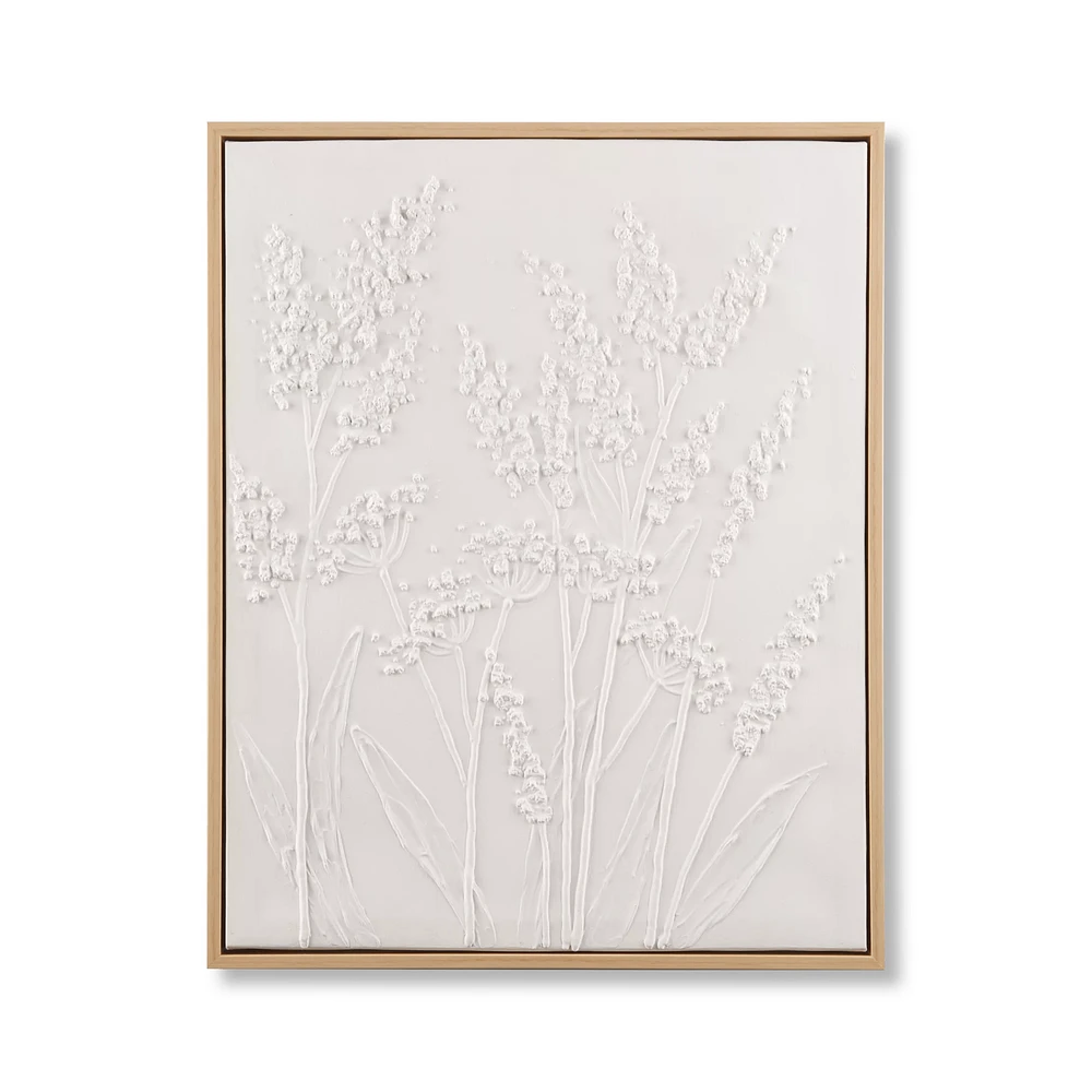 Dried Stem Oil Painted Framed Art