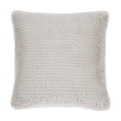 Grey Maddox Faux Fur Decorative Pillow