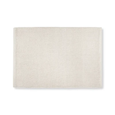 Cream Loops Bath Mat