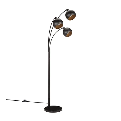 Metal Floor Lamp with 3 Metal Globes