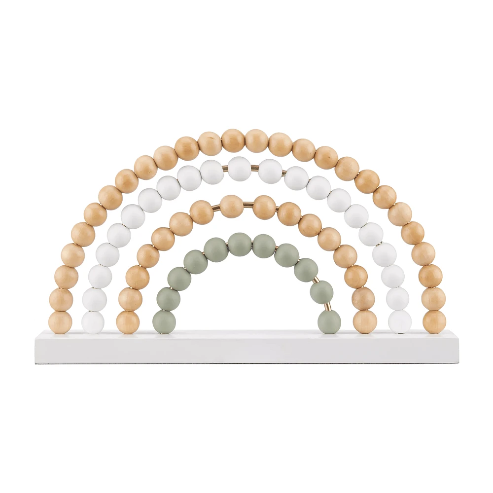 Decorative Wood Beads Rainbow