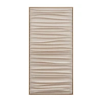 Pleated Linen Framed Art