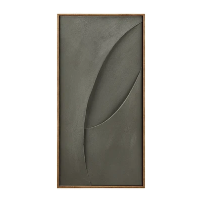 Green Abstract Framed Art