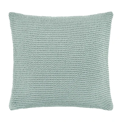 Aqua Lonny Knit Throw Pillow
