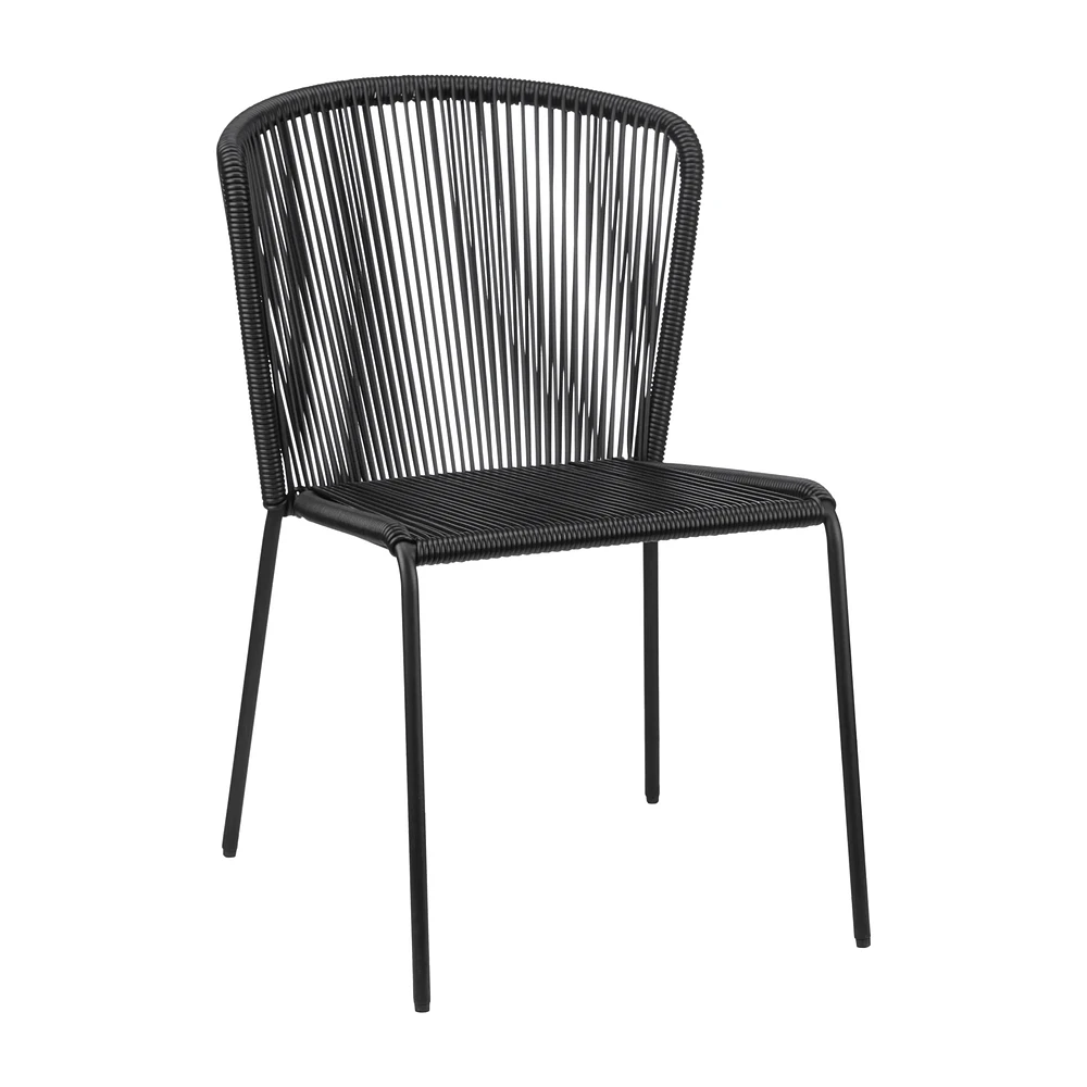 Black Outdoor Dining Chair